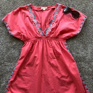 Twenty one coral color beach cover-up/dress Size S